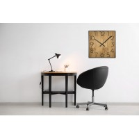 Drevené nástenné hodiny Wood Square z236a, 50cm